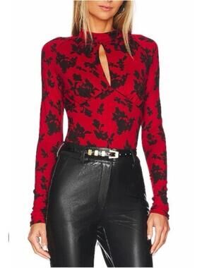 Free people dinner party keyhole top in vintage combo - Size XS